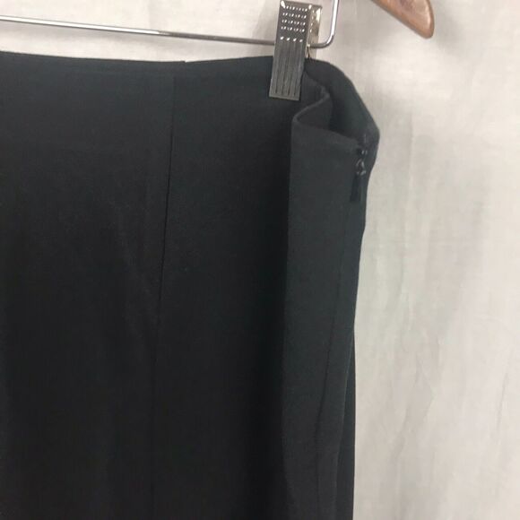 Lane Bryant Women's A Line Skirt Beaded Hem Side Zipper Solid Black Size 20 - Picture 3 of 6